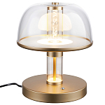 Настольная лампа с плафоном из акрила и металлическим основанием Blanton 23 варинант исполнения - 2 | Loft Concept в Перми