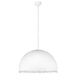 Подвесной светильник в форме купола белого цвета с ажурной бахромой Tactile Line варинант исполнения - 7 | Loft Concept в Перми