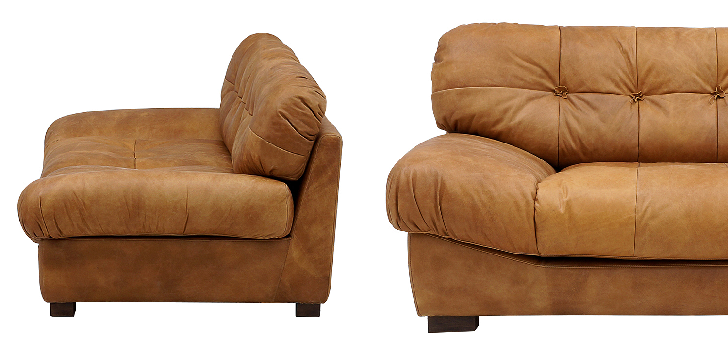Диван кожаный Harlan Leather Sofa Диван кожаный Harlan Leather Sofa - Loft-Concept в Перми
