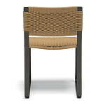 Дизайнерский стул с каркасом из металла с плетеными сиденьем и спинкой GREEN POINT Chair варинант исполнения - 4 | Loft Concept в Перми