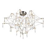 Потолочный светильник с тонким металлическим каркасом цвета хром Quasar варинант исполнения - 1 | Loft Concept в Перми