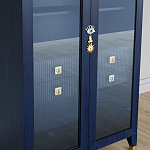 Дизайнерский шкаф витрина Elsa Dreams Blue с 4-мя ящиками варинант исполнения - 3 | Loft Concept в Перми