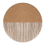 Бра круглое натуральная пробка с бахромой Natural Cork варинант исполнения - 1 | Loft Concept в Перми