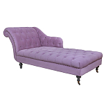 Кушетка фиолетовая с мягкой обивкой из велюра Michael Couch варинант исполнения - 1 | Loft Concept в Перми