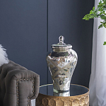 Ваза из стекла с крышкой и декоративными узорами Chinoiserie Ceramics варинант исполнения - 7 | Loft Concept в Перми