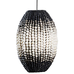 Подвесной светильник вертикальной овальной формы украшенный круглыми бусинами Gradient Oval Pendant Lamp  варинант исполнения - 1 | Loft Concept в Перми