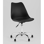 Офисный стул на металлическом основании EGGERY Black пластик варинант исполнения - 1 | Loft Concept в Перми