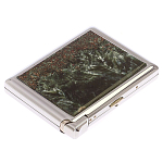 Портсигар с газовой зажигалкой из натурального камня Серафинит Stone Cigarettes Cases варинант исполнения - 4 | Loft Concept в Перми