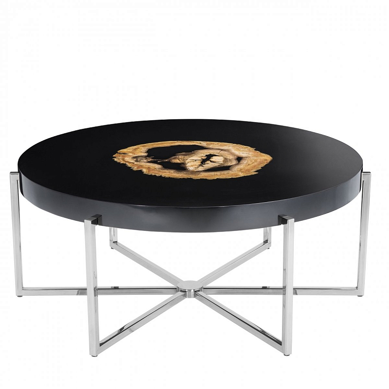 Журнальный стол Eichholtz Coffee Table Pompidou Черный Никель Журнальный стол Eichholtz Coffee Table Pompidou Черный Никель в Перми | Loft Concept