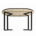 Стол обеденный раздвижной со столешницей белый мрамор Magali варинант исполнения - 5 | Loft Concept в Перми