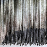 Пейзаж из нитей Макраме Wall decor Black and White Landscape варинант исполнения - 4 | Loft Concept в Перми