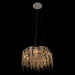 Люстра подвесная круглая с изогнутыми металлическими дугами и ниспадающими цепочками 65 см Atlantis Chain варинант исполнения - 13 | Loft Concept в Перми