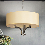 Люстра подвесная с цилиндрическим абажуром кремового цвета Natural Concepts варинант исполнения - 3 | Loft Concept в Перми