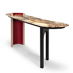 Консоль с овальной столешницей со светодиодной подсветкой Ruby варинант исполнения - 1 | Loft Concept в Перми