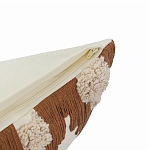 Чехол на подушку с вышивкой в виде геометрических узоров Beige Calista Square варинант исполнения - 3 | Loft Concept в Перми