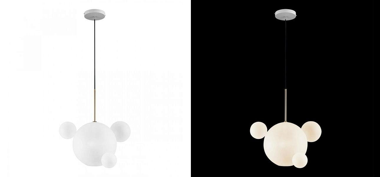 Светильник Giopato & Coombes Bollr Pendant 4 BUBBLE LAMP матовое белое стекло Светильник Giopato & Coombes Bollr Pendant 4 BUBBLE LAMP матовое белое стекло - Loft-Concept в Перми