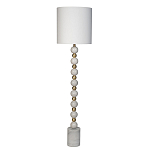 Торшер мраморный с белым абажуром Floor lamp Jewelry варинант исполнения - 1 | Loft Concept в Перми