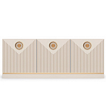 ТВ-тумба с 3-мя фактурными дверцами Satin Furniture варинант исполнения - 2 | Loft Concept в Перми