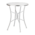 Столик приставной с круглой столешницей на серебристом основании Scenical Table варинант исполнения - 1 | Loft Concept в Перми