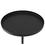 Кофейный столик с круглой чёрной столешницей и мраморным основанием Exquisite Practicality варинант исполнения - 2 | Loft Concept в Перми