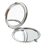 Зеркало карманное двухстороннее круглое из натурального камня Серафинит в подарочной упаковке Silver Stone Mirrors варинант исполнения - 2 | Loft Concept в Перми