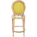 Барный стул из массива бука с изображением птиц и цветов  Beige Green Chinoiserie Garden Chair варинант исполнения - 2 | Loft Concept в Перми