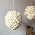 Светильник вязаный из шерсти Wool Oval варинант исполнения - 1 | Loft Concept в Перми