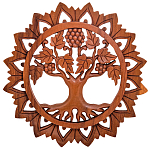 Панно из дерева круглое Osier Panel With Trees варинант исполнения - 1 | Loft Concept в Перми