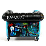 Кресло "Баския и Уорхол" Basquiat Warhol graffiti chair натуральная кожа варинант исполнения - 5 | Loft Concept в Перми