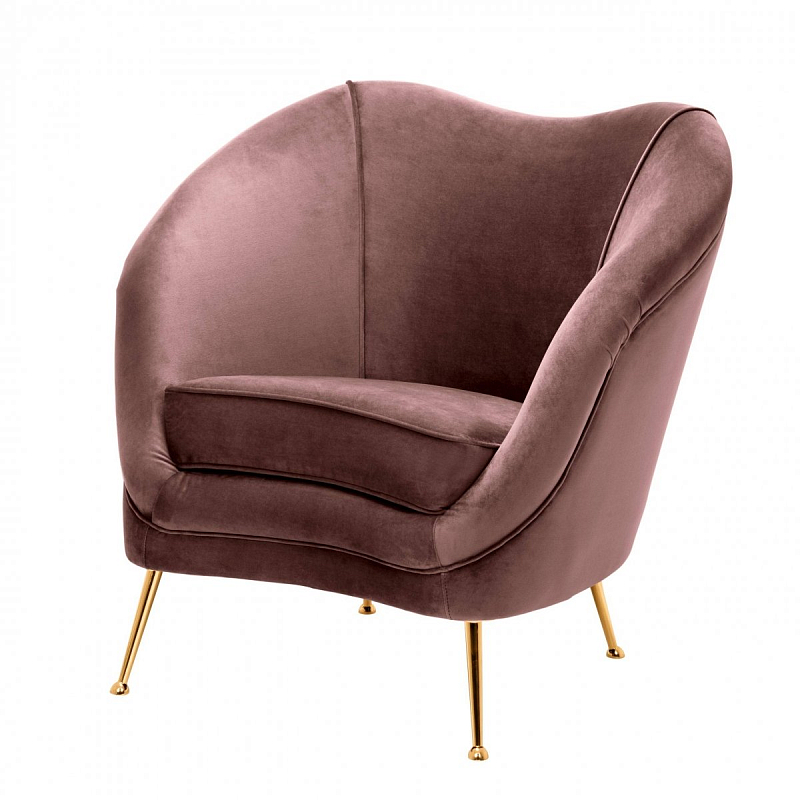 Кресло Eichholtz Chair Cambiano Rose Дымчатая Роза Латунь Кресло Eichholtz Chair Cambiano Rose Дымчатая Роза Латунь в Перми | Loft Concept