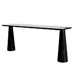 Консоль чёрная на 2-х конусообразных ножках Eros варинант исполнения - 4 | Loft Concept в Перми