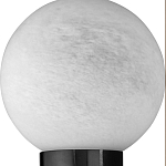 Бра цилиндрической формы чёрного цвета с 2-мя плафонами Marble Glow варинант исполнения - 5 | Loft Concept в Перми