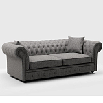 Мебельная ткань Шенилл серый цвет 142 см T4-46 варинант исполнения - 7 | Loft Concept в Перми