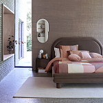 Зеркало овальное Curved Furniture бежевое варинант исполнения - 4 | Loft Concept в Перми