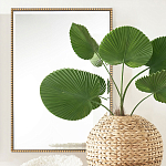 Зеркало прямоугольное в фактурной золотой раме Reflective Fabric варинант исполнения - 5 | Loft Concept в Перми