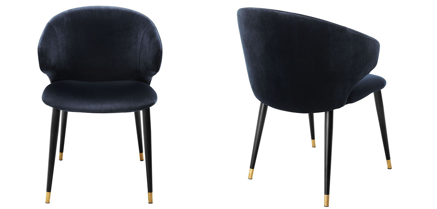 Стул Eichholtz DINING CHAIR VOLANTE blue Стул Eichholtz DINING CHAIR VOLANTE blue - Loft-Concept в Перми