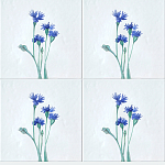 Плитка с узором Васильки варинант исполнения - 1 | Loft Concept в Перми