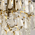 Люстра многоярусная с овальными прозрачными подвесками 36 см Harmonica варинант исполнения - 9 | Loft Concept в Перми