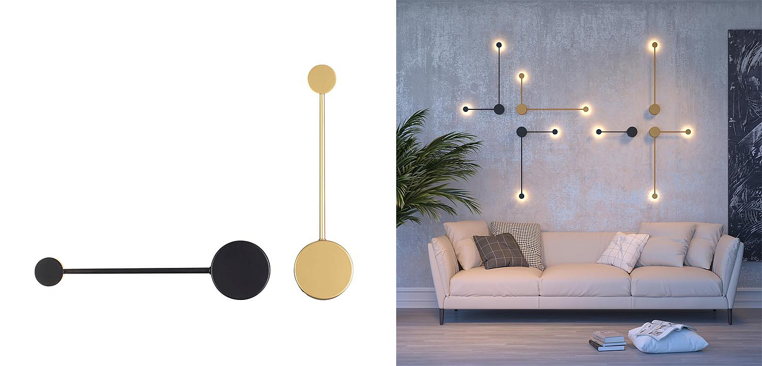 Бра Pin Wall Light Black 40 Бра Pin Wall Light Black 40 - Loft-Concept в Перми