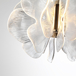 Люстра с крупными рельефным декором в виде лепестков 60 см Ethereal Bloom варинант исполнения - 5 | Loft Concept в Перми