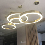 Люстра Light Ring Horizontal Латунь варинант исполнения - 2 | Loft Concept в Перми