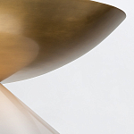 Подвесной светильник латунного цвета с конусовидным белым плафоном Quintiesse варинант исполнения - 12 | Loft Concept в Перми