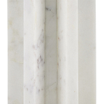 Настольная лампа мраморная с тканевым цилиндрическим абажуром Sharpened варинант исполнения - 1 | Loft Concept в Перми