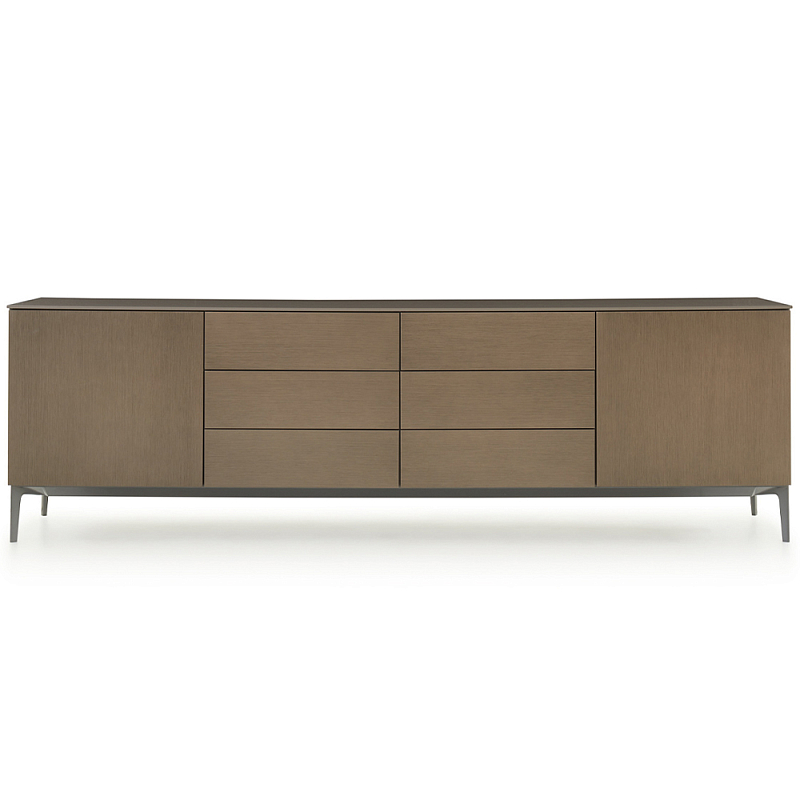 Дизайнерский длинный буфет 505 UP SIDEBOARD Серый Коричневый в Перми | Loft Concept 