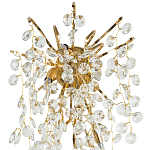 Бра с хрустальными подвесками на металлических ветках Fairytree Light Gold Wall Lamp варинант исполнения - 2 | Loft Concept в Перми