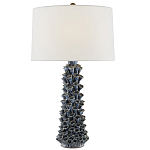 Настольная лампа с корпусом из цветков колокольчика Cascade of Blue Flowers варинант исполнения - 2 | Loft Concept в Перми