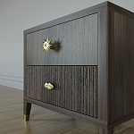 Тумба прикроватная с двумя ящиками Elsa Dreams Walnut варинант исполнения - 3 | Loft Concept в Перми