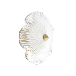 Бра в форме прозрачного стеклянного цветка с рельефной текстурой Textured Glass варинант исполнения - 1 | Loft Concept в Перми