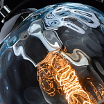 Подвесной светильник со стеклянном плафоном в форме бокала Kaleido варинант исполнения - 20 | Loft Concept в Перми