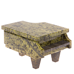 Шкатулка в виде рояля из натурального камня змеевик Stone Casket варинант исполнения - 1 | Loft Concept в Перми